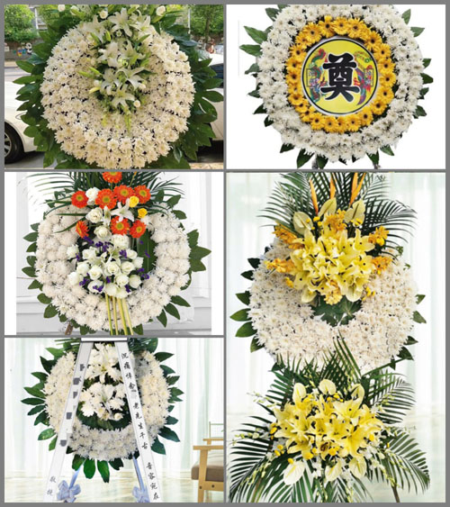 四川绵阳盐亭县龙泉乡花圈速递