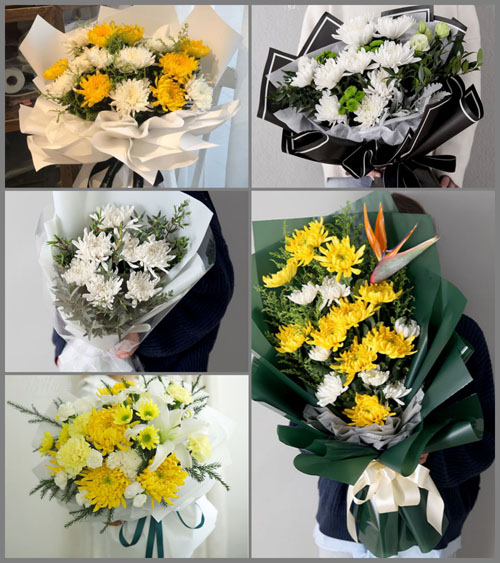 四川绵阳盐亭县龙泉乡白事花束代送